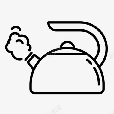水壶开水壶茶壶图标图标
