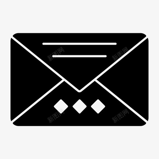 电子邮件业务信件图标svg_新图网 https://ixintu.com 业务 业务和办公室标志符号 信件 消息 电子邮件