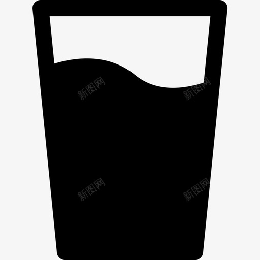 水玻璃饮料新鲜图标svg_新图网 https://ixintu.com 新鲜 水玻璃 纯净 饮料 饮料固体图标
