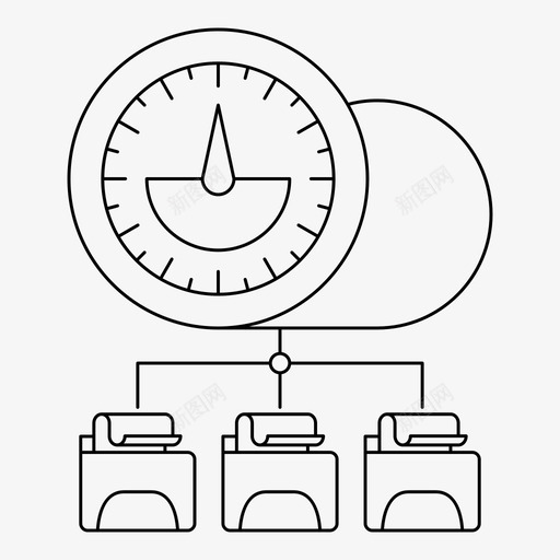 数据库性能云快速图标svg_新图网 https://ixintu.com 云 大数据卷2 快速 数据库性能 文件夹 速度