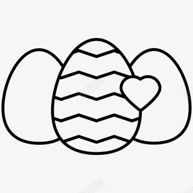 蛋壳有机椭圆形图标图标
