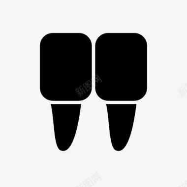 门牙牙齿牙医图标图标