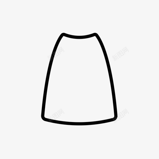 裙子褶皱布套3图标svg_新图网 https://ixintu.com 布套3 裙子 褶皱