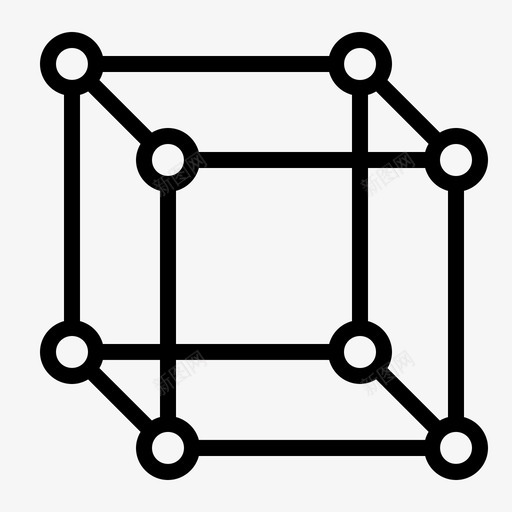 立方体几何学超立方体图标svg_新图网 https://ixintu.com 几何学 分子 教育线 数学 立方体 超立方体