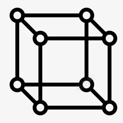 超线立方体几何学超立方体图标高清图片