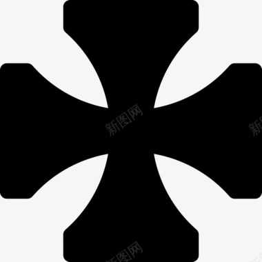圣约翰十字架形状占星术图标图标