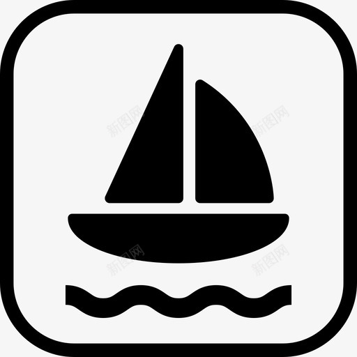 帆船标志运输标志图标svg_新图网 https://ixintu.com 帆船标志 标志 运输