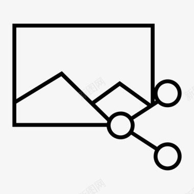 图像共享图标图标