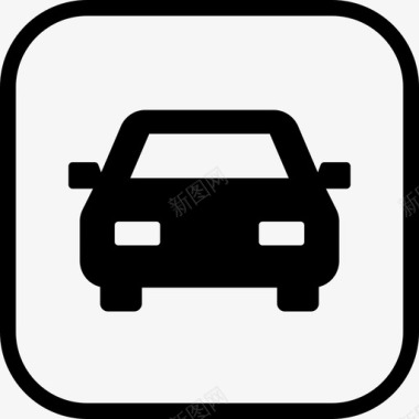 停车场运输指示图标图标