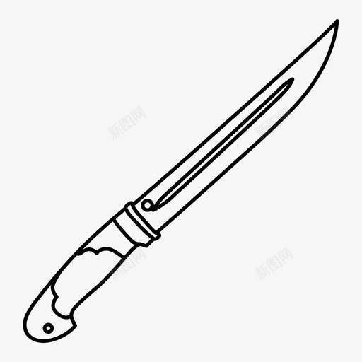 定型刀刀武器图标svg_新图网 https://ixintu.com 刀 定型刀 武器