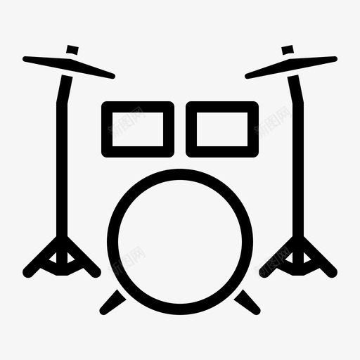 鼓乐器打击乐器图标svg_新图网 https://ixintu.com 乐器 布景 打击乐器 鼓