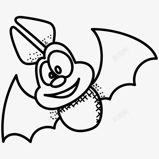 蝙蝠卡通庆典和派对图标svg_新图网 https://ixintu.com 卡通 庆典和派对 蝙蝠