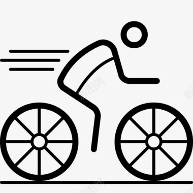 骑自行车比赛图标图标