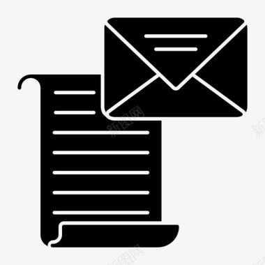 电子邮件文档页面图标图标