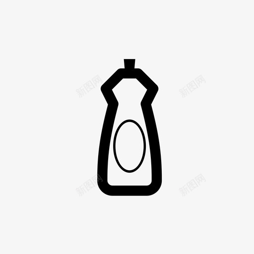 香皂奶瓶泡泡图标svg_新图网 https://ixintu.com 奶瓶 嵌套2 泡泡 洗涤 清洁 香皂