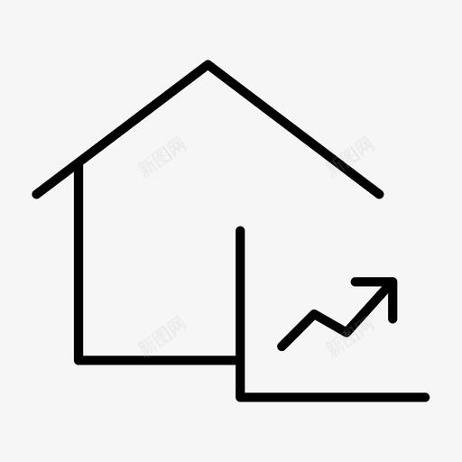 房价图表成本图标svg_新图网 https://ixintu.com 住宅 图形 图表 成本 房价