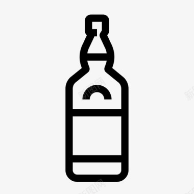 威士忌酒瓶威士忌瓶图标图标