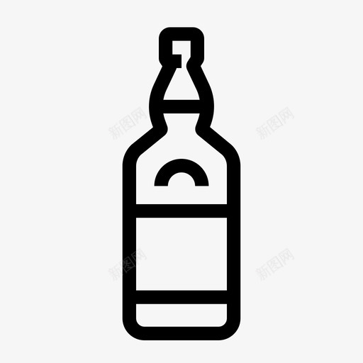 威士忌酒瓶威士忌瓶图标svg_新图网 https://ixintu.com 威士忌 威士忌瓶 酒瓶 酒精饮料