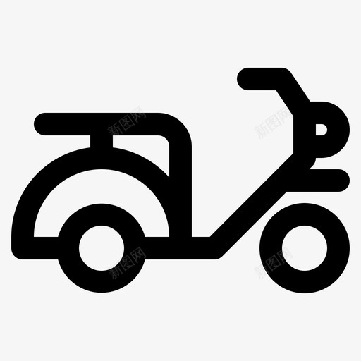 摩托车轻便摩托车车辆图标svg_新图网 https://ixintu.com 交通工具 摩托车 车辆 轻便摩托车