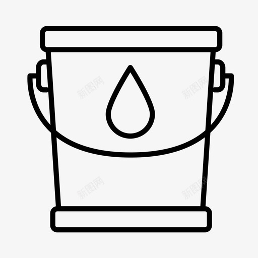 水桶生态学绿色能源图标svg_新图网 https://ixintu.com 可持续发展 可持续科学 水桶 水电 生态学 绿色能源