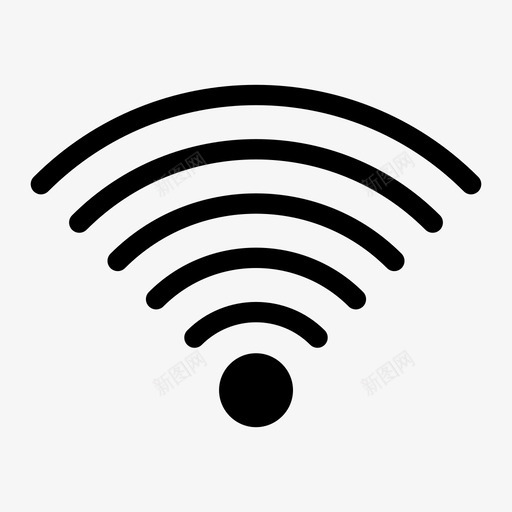 wifi连接标志图标svg_新图网 https://ixintu.com wifi 技术 无线 标志 连接