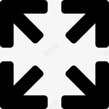 全屏放大扩展图标图标