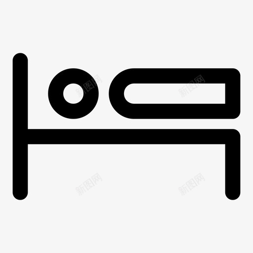 睡眠美容睡眠床图标svg_新图网 https://ixintu.com 休息 卧室 床 放松 睡眠 美容睡眠