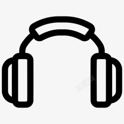 听觉类耳机音频听觉图标高清图片