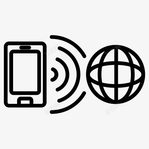 全球移动手机全球网络图标svg_新图网 https://ixintu.com 全球移动 全球网络 基本业务 手机 智能手机 移动网络