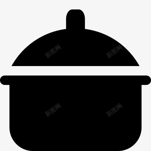 锅盖器皿图标svg_新图网 https://ixintu.com 器皿 手绘锅盖 盖 锅 食物