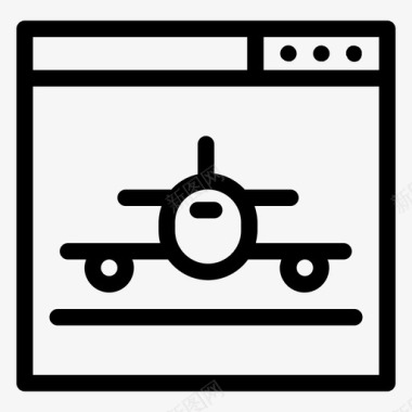 浏览器飞机网页图标图标