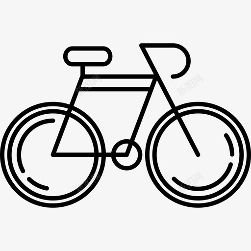 老式自行车运动型图标svg_新图网 https://ixintu.com 老式自行车 运动型