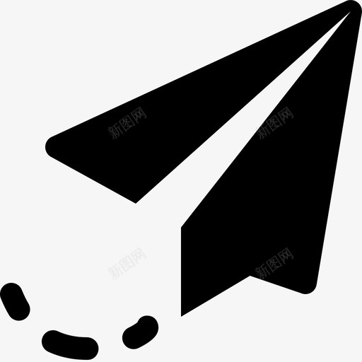 发送消息传送纸飞机图标svg_新图网 https://ixintu.com 传送 发送消息 服务 电子邮件实心图标 纸飞机
