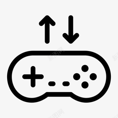 连接游戏板游戏杆视频游戏图标图标