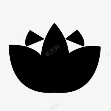 莲花印度教冥想图标图标