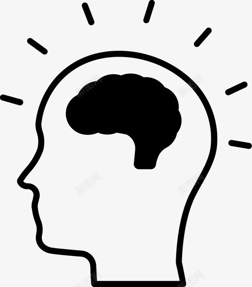 想法大脑创造力图标svg_新图网 https://ixintu.com 人类 创造力 医学 大脑 头脑 想法