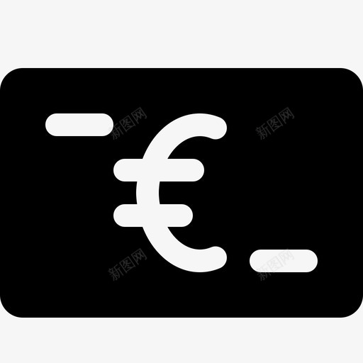 欧元钞票现金货币图标svg_新图网 https://ixintu.com 欧元钞票 现金 货币 货币实心图标