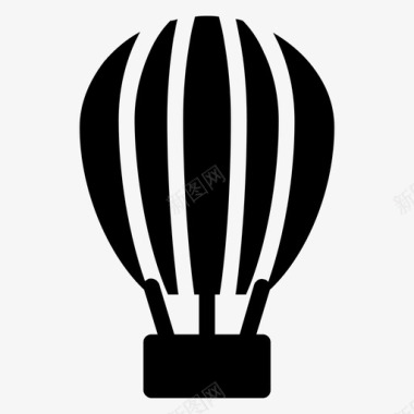 空中气球娱乐开发图标图标