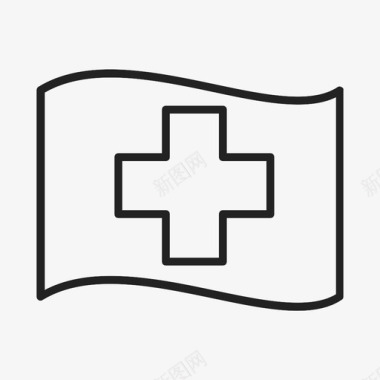 瑞士国旗国家十字图标图标