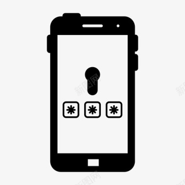 电话安全手机密码图标图标