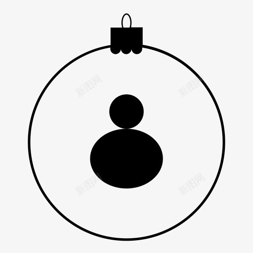 圣诞饰品圣诞球闪光球图标svg_新图网 https://ixintu.com 圣诞球 圣诞饰品 闪光球