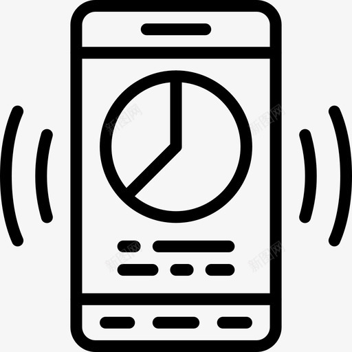 移动分析应用程序交互图标svg_新图网 https://ixintu.com Pretycons用户界面移动概述 交互 应用程序 界面 移动分析