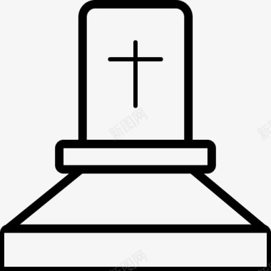 死亡坟墓墓碑图标图标