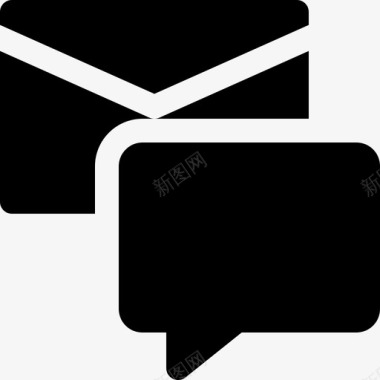 聊天框通讯电子邮件图标图标