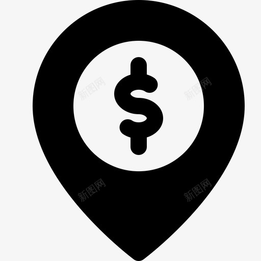 atm位置美元地图pin图标svg_新图网 https://ixintu.com atm位置 地图pin 导航 指针 美元 货币实心图标