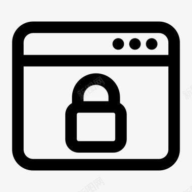 窗户锁安全图标图标