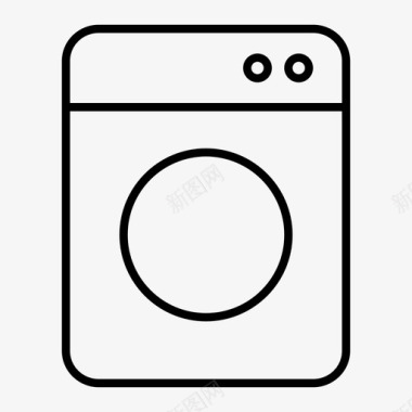 洗衣机服装电子图标图标