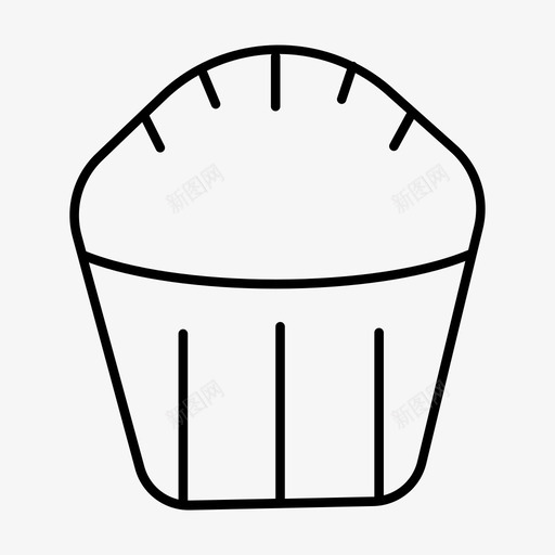 纸杯蛋糕烘焙烹饪和食品图标svg_新图网 https://ixintu.com 烘焙 烹饪和食品 纸杯蛋糕