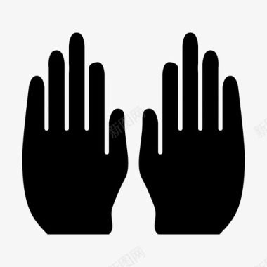 手套清洁剂手图标图标