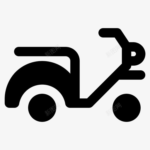 摩托车汽车交通工具图标svg_新图网 https://ixintu.com 交通工具 摩托车 汽车